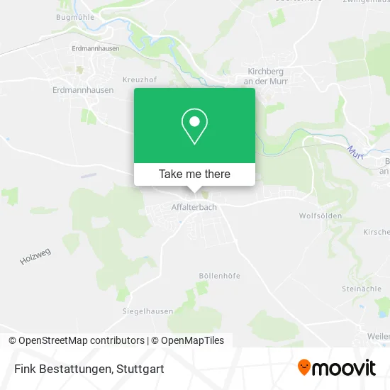 Карта Fink Bestattungen