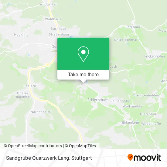 Карта Sandgrube Quarzwerk Lang