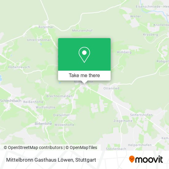 Mittelbronn Gasthaus Löwen map