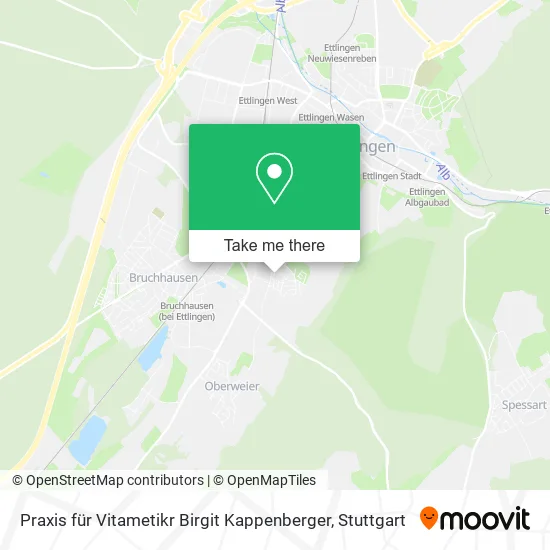 Карта Praxis für Vitametikr Birgit Kappenberger