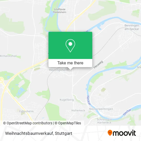 Карта Weihnachtsbaumverkauf