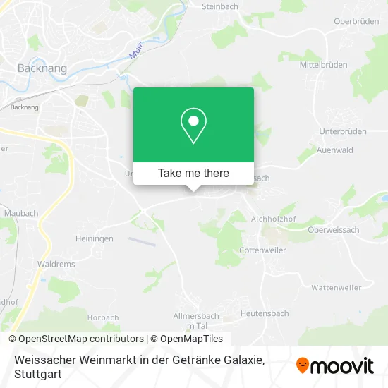 Карта Weissacher Weinmarkt in der Getränke Galaxie