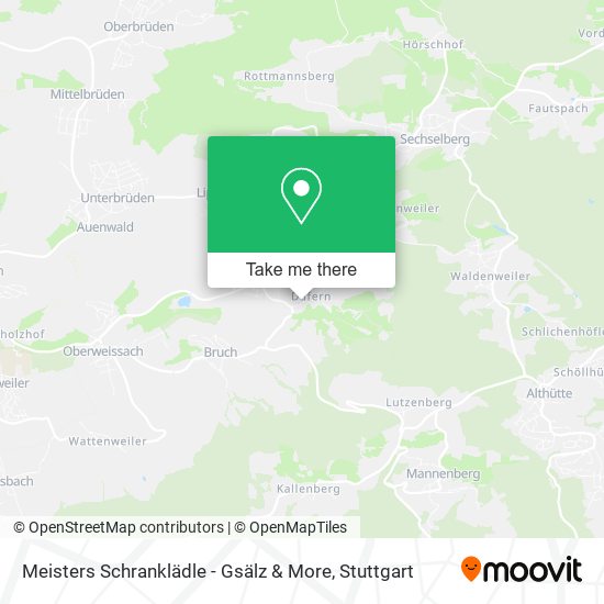 Meisters Schranklädle - Gsälz & More map