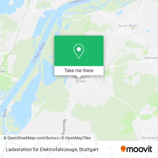 Карта Ladestation für Elektrofahrzeuge