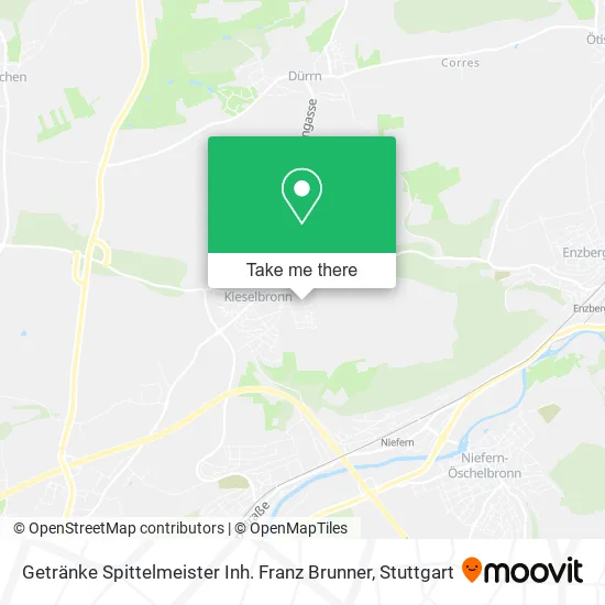 Карта Getränke Spittelmeister Inh. Franz Brunner