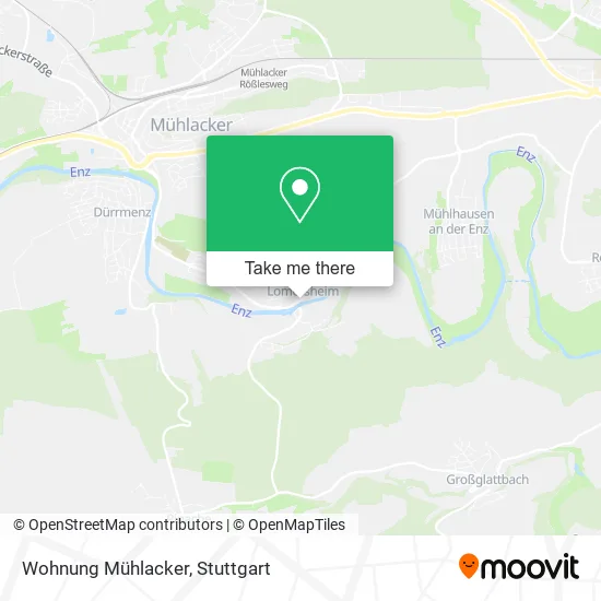 Карта Wohnung Mühlacker