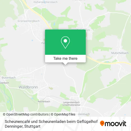 Карта Scheunencafé und Scheunenladen beim Geflügelhof Denninger