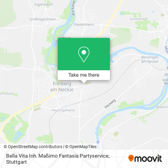 Карта Bella Vita Inh. Maßimo Fantasia Partyservice