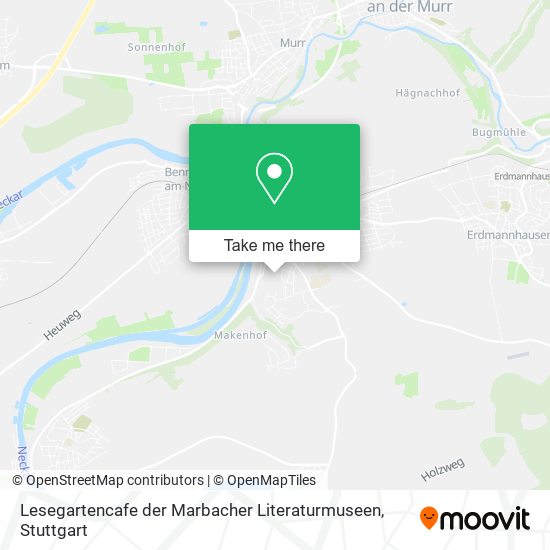 Lesegartencafe der Marbacher Literaturmuseen map