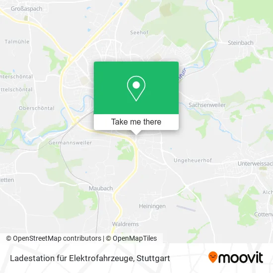 Карта Ladestation für Elektrofahrzeuge