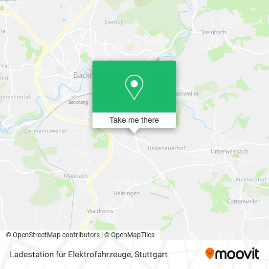 Карта Ladestation für Elektrofahrzeuge