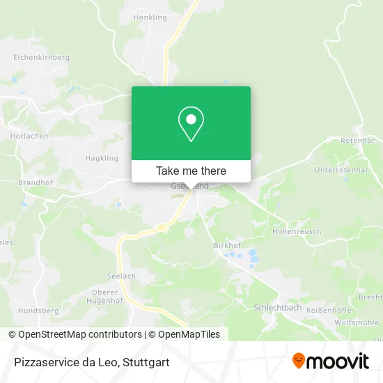 Карта Pizzaservice da Leo