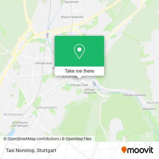Карта Taxi Nonstop