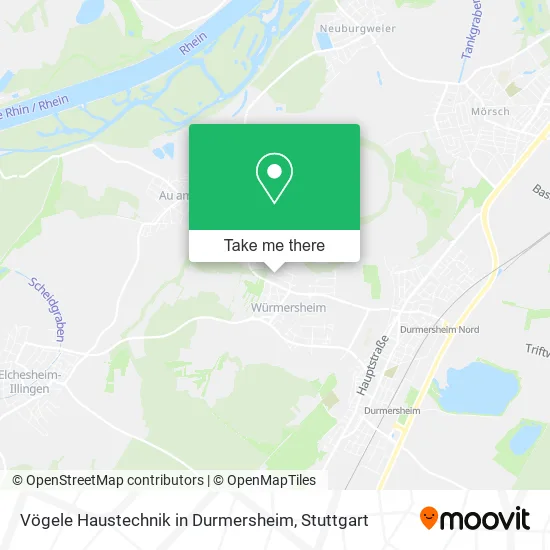 Карта Vögele Haustechnik in Durmersheim