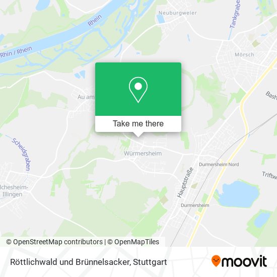 Röttlichwald und Brünnelsacker map