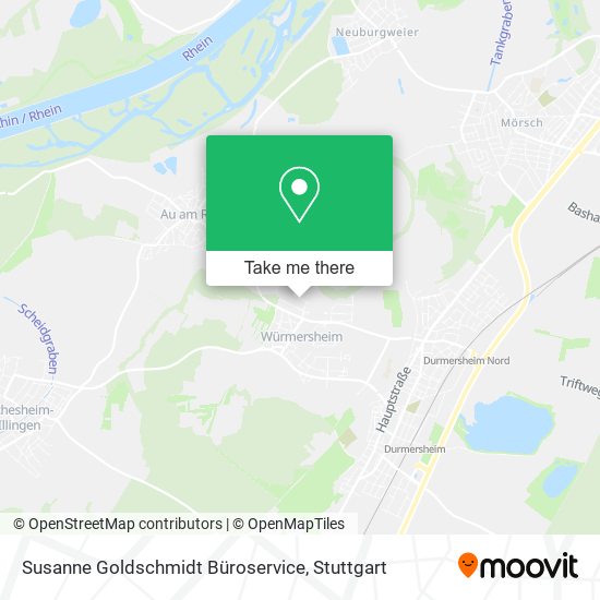 Susanne Goldschmidt Büroservice map