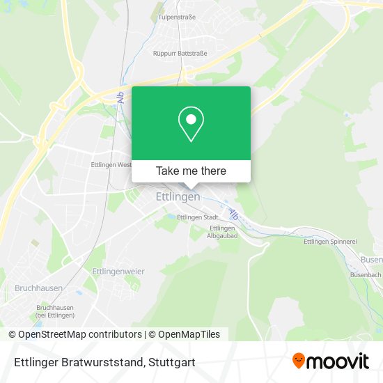 Карта Ettlinger Bratwurststand