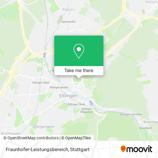 Карта Fraunhofer-Leistungsbereich