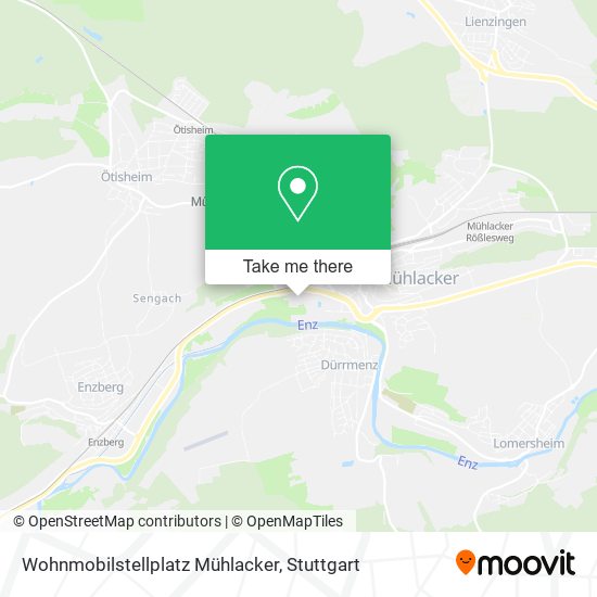 Карта Wohnmobilstellplatz Mühlacker