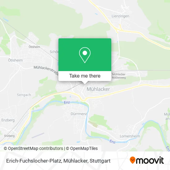 Карта Erich-Fuchslocher-Platz, Mühlacker