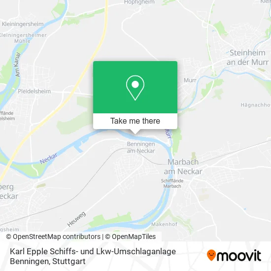 Карта Karl Epple Schiffs- und Lkw-Umschlaganlage Benningen