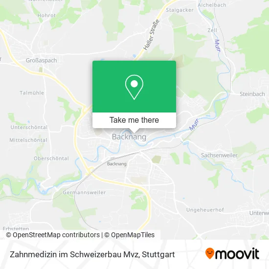 Карта Zahnmedizin im Schweizerbau Mvz