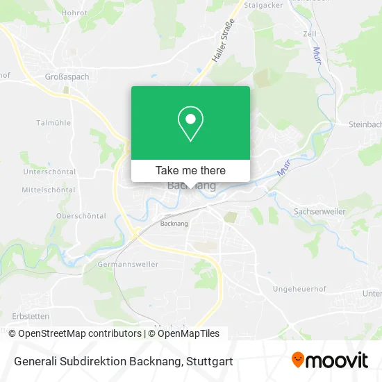 Карта Generali Subdirektion Backnang