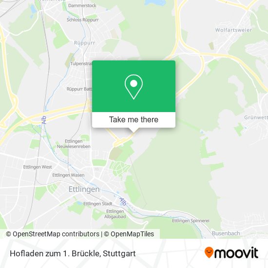 Hofladen zum 1. Brückle map
