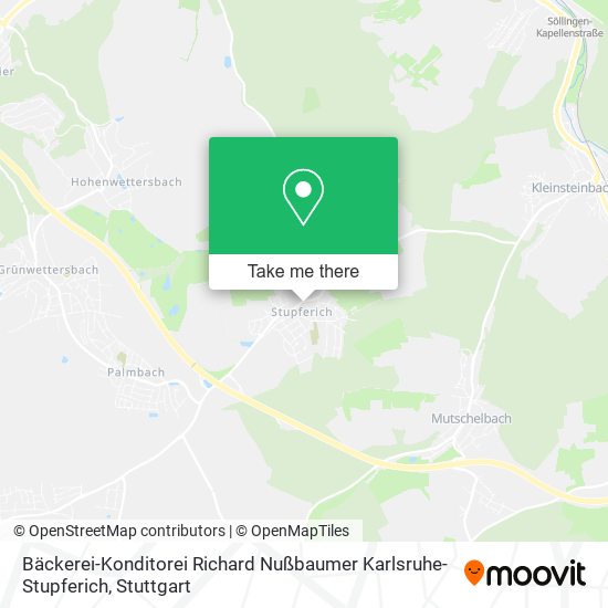 Bäckerei-Konditorei Richard Nußbaumer Karlsruhe-Stupferich map