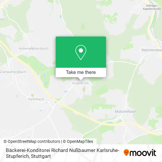 Карта Bäckerei-Konditorei Richard Nußbaumer Karlsruhe-Stupferich