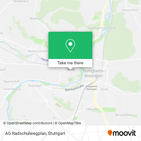 Карта AG Radschulwegplan