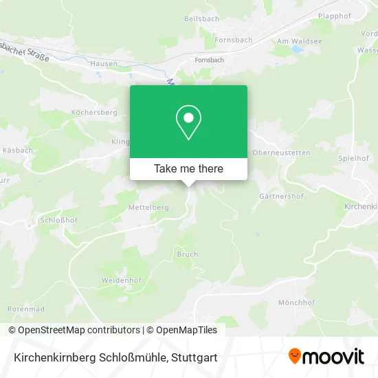 Карта Kirchenkirnberg Schloßmühle