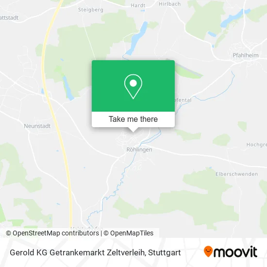 Карта Gerold KG Getrankemarkt Zeltverleih