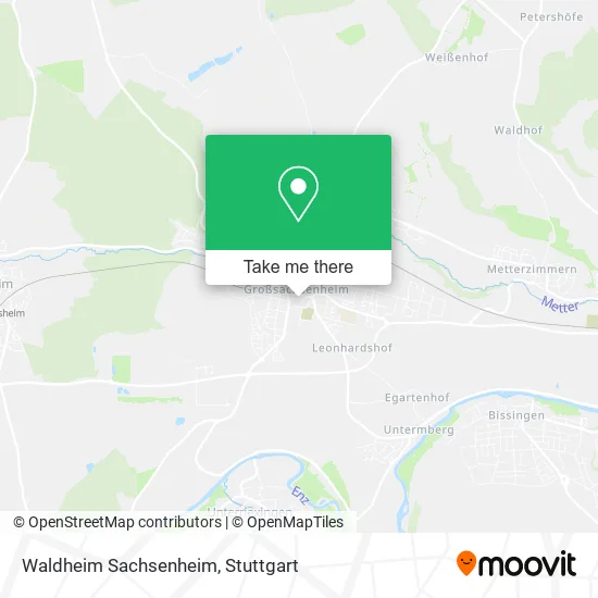 Карта Waldheim Sachsenheim