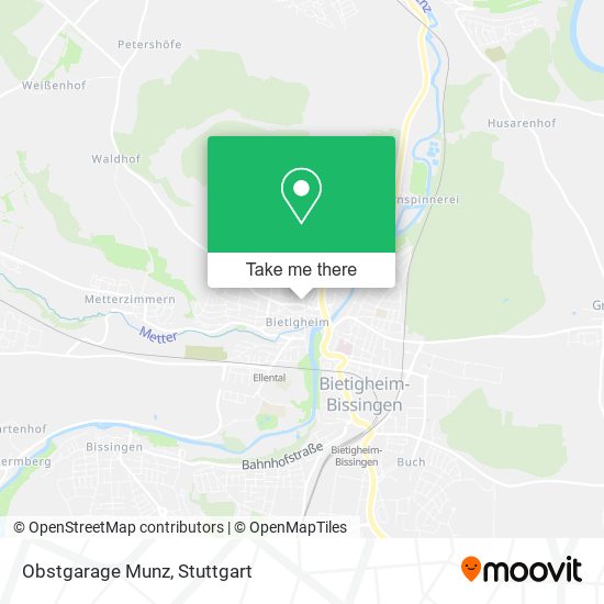 Obstgarage Munz map