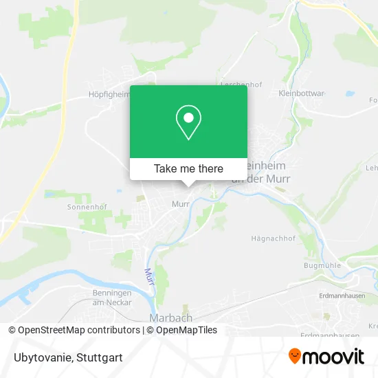 Карта Ubytovanie