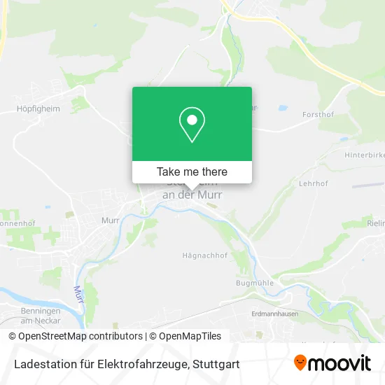 Карта Ladestation für Elektrofahrzeuge
