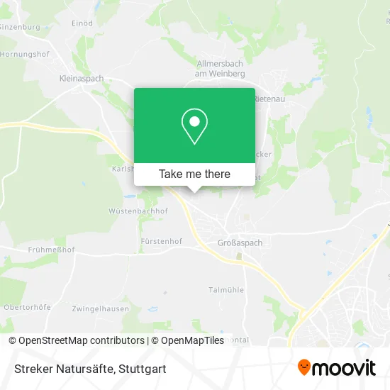 Карта Streker Natursäfte