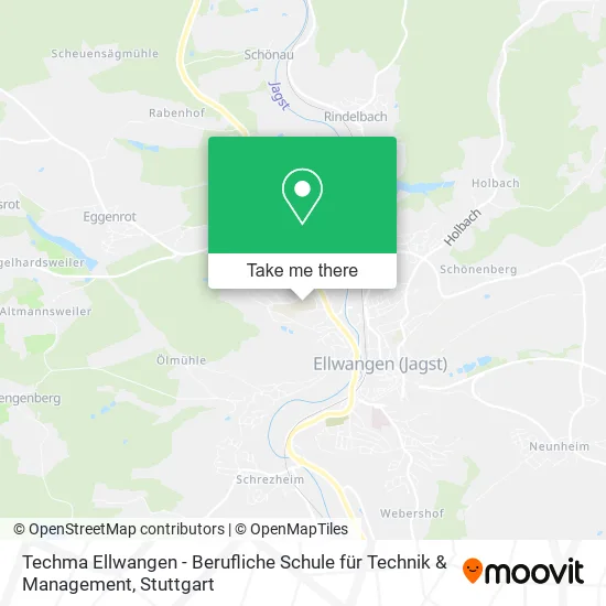 Карта Techma Ellwangen - Berufliche Schule für Technik & Management