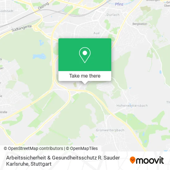 Карта Arbeitssicherheit & Gesundheitsschutz R. Sauder Karlsruhe