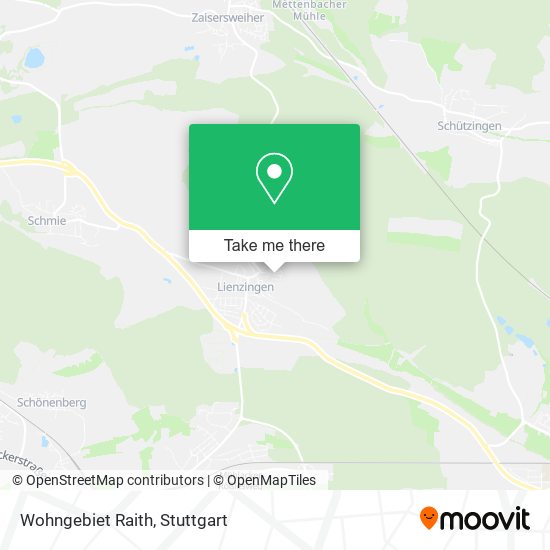 Карта Wohngebiet Raith