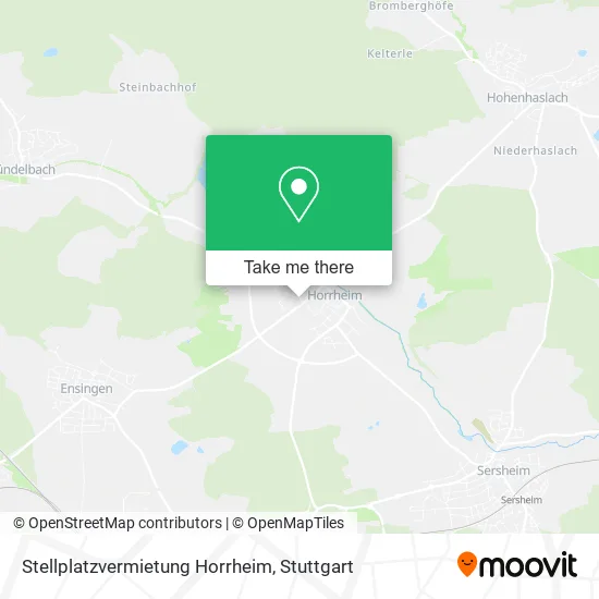 Карта Stellplatzvermietung Horrheim
