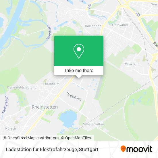 Карта Ladestation für Elektrofahrzeuge