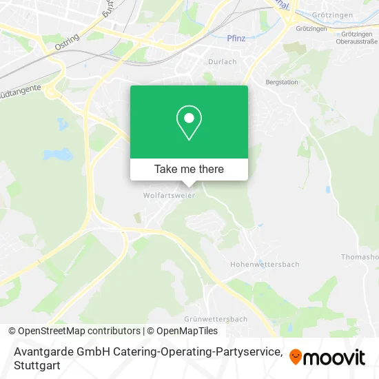 Карта Avantgarde GmbH Catering-Operating-Partyservice