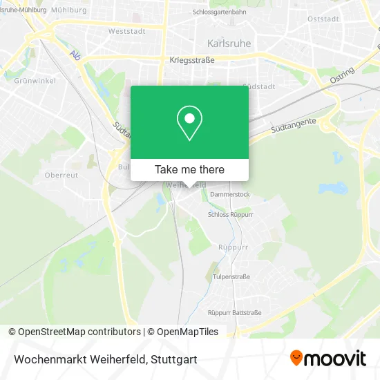 Карта Wochenmarkt Weiherfeld