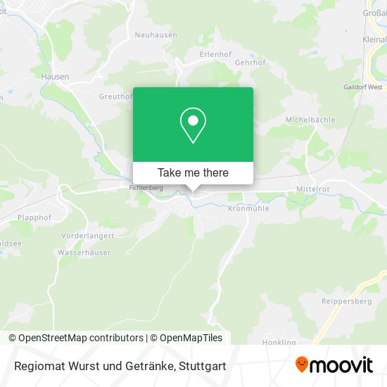 Regiomat Wurst und Getränke map