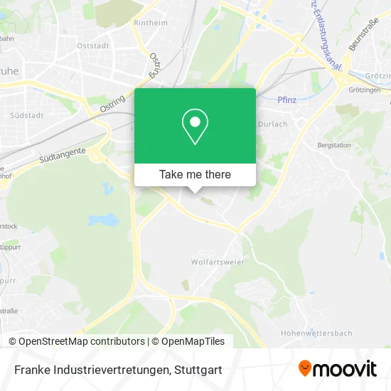Карта Franke Industrievertretungen