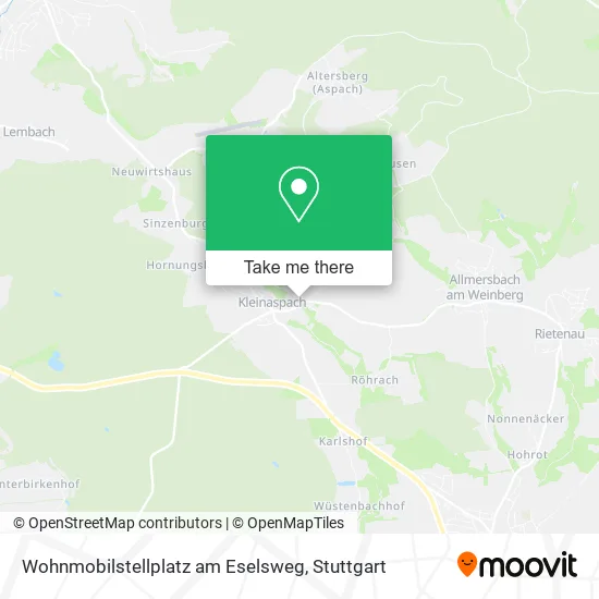 Карта Wohnmobilstellplatz am Eselsweg