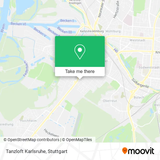 Карта Tanzloft Karlsruhe