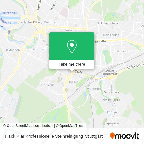 Hack Klar Professionelle Steinreinigung map